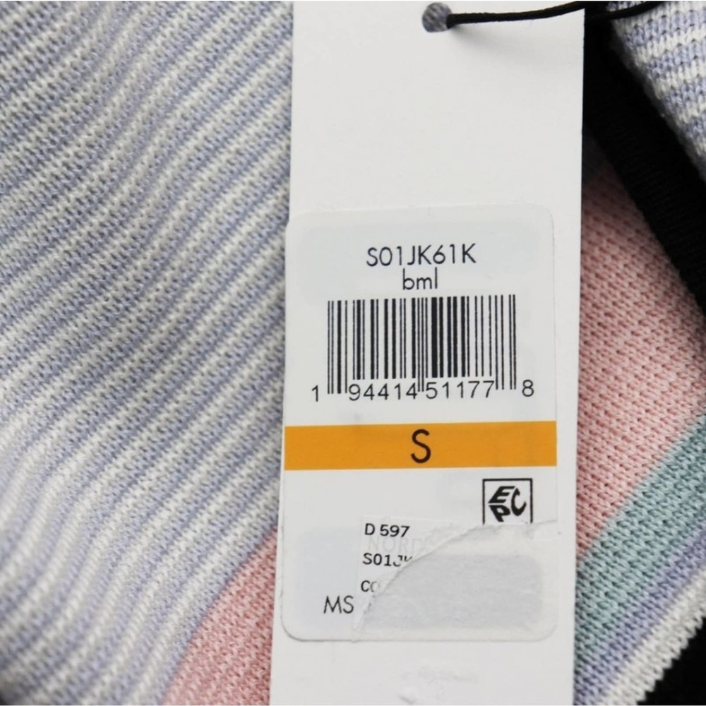 Calvin Klein Colorblock Multi Striped Pattern Cardigan Size S - Picture 5 of 9